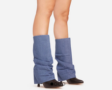 Load image into Gallery viewer, Denim Over the heel boot
