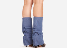 Load image into Gallery viewer, Denim Over the heel boot
