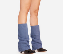 Load image into Gallery viewer, Denim Over the heel boot
