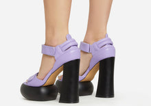 Load image into Gallery viewer, Lilac Platform Block Heel
