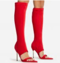 Load image into Gallery viewer, Red pointed toe Stiletto Heel
